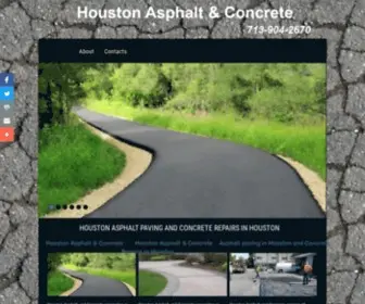 Houstonasphaltandconcrete.com(Houston Asphalt and concrete) Screenshot