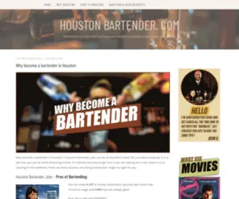 Houstonbartender.com(Forsale Lander) Screenshot