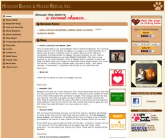 Houstonbeaglerescue.org(Houston Beagle and Hound Rescue) Screenshot