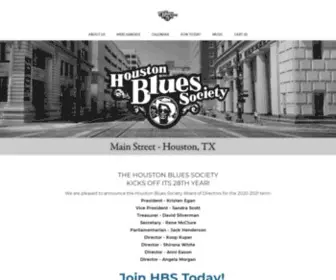 Houstonbluessociety.org(Houston Blues Society) Screenshot