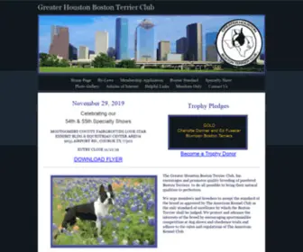 Houstonbostonterrierclub.com(Greater Houston Boston Terrier Club) Screenshot