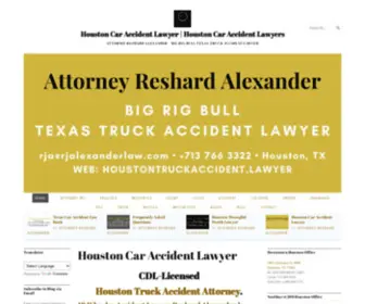 Houstoncaraccident.attorney(Houston Car Accident Lawyer Reshard Alexander) Screenshot