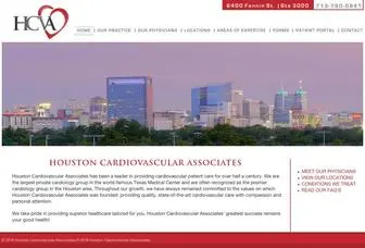 Houstoncardiovascular.com(Houston Cardiovascular Associates) Screenshot