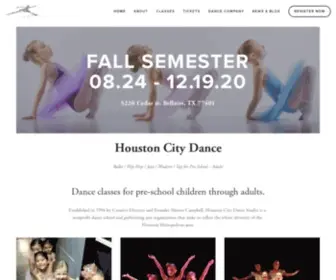 Houstoncitydance.com(City Dance) Screenshot