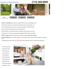 Houstoncoastalmovers.com(ABOUT US) Screenshot