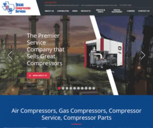 Houstoncompression.com(Texas Compression Services) Screenshot