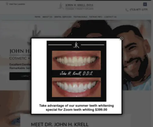 HoustoncosmetiCDental.com(John H) Screenshot