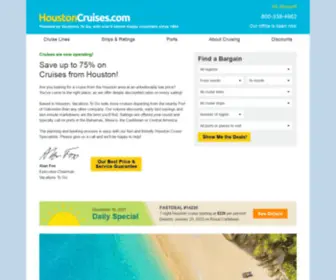 Houstoncruises.com(Houston Cruises) Screenshot