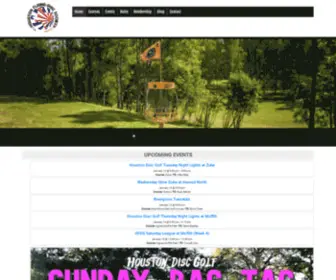 HoustondiscGolf.org(Houston Disc Golf) Screenshot