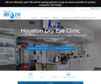 Houstondryeyeclinictx.com(Optometrist in Houston) Screenshot