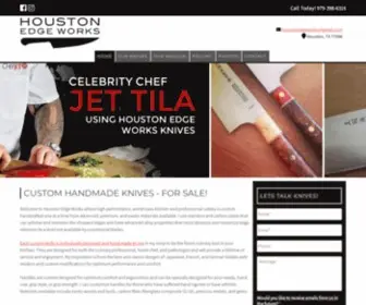 Houstonedgeworks.com(Handmade Steel Kitchen & Custom Chef Knives in Houston) Screenshot