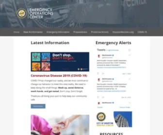 Houstonemergency.org(Emergency information from the City of Houston) Screenshot
