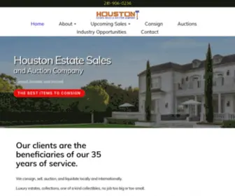 Houstonestatesalesauctions.com(Houston estate sales) Screenshot