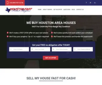 Houstonfasthomebuyers.com(Sell my house FAST) Screenshot