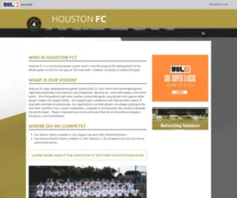 Houstonfctx.com(Houston FC) Screenshot