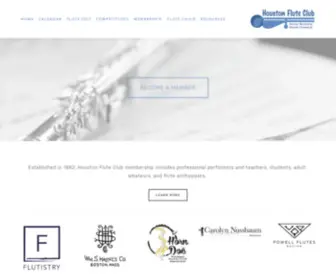 Houstonfluteclub.org(Houston Flute Club) Screenshot