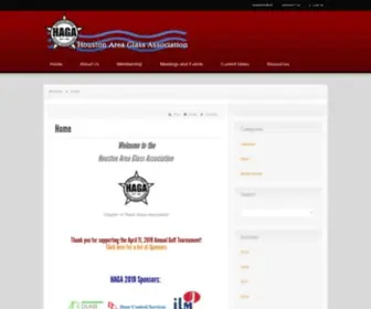 Houstonglass.org(Houston Area Glass Association) Screenshot