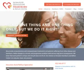 Houstonheartburn.com(Houston Heartburn and Reflux Center) Screenshot