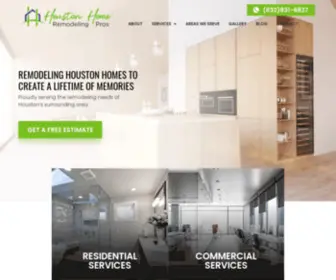 Houstonhomeremodelingpros.com(Houston Home Remodeling) Screenshot