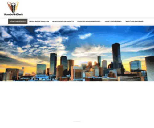 Houstoninblack.com(Houston&#039;s African American Population) Screenshot