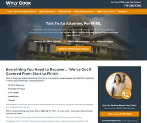 Houstoninsuranceclaimlawyers.com(Serious Houston Injury & Insurance Lawyers) Screenshot