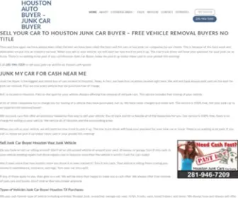 Houstonjunkcar.com(Junk Car Buyer) Screenshot