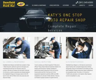 Houstonkwikkar.com(Deerfield Village Oil Change & Auto Repair) Screenshot