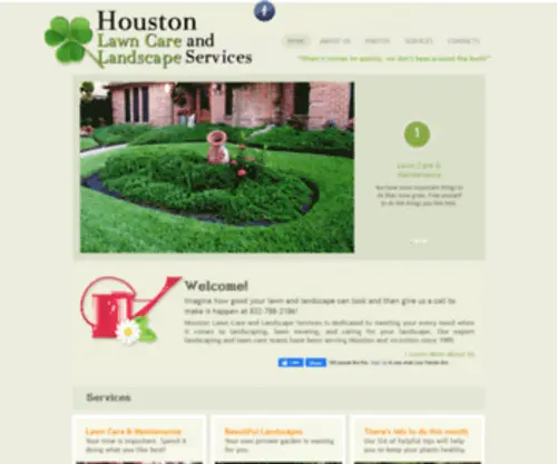 Houstonlawncarelandscapeservices.com(Landscape & Construction) Screenshot