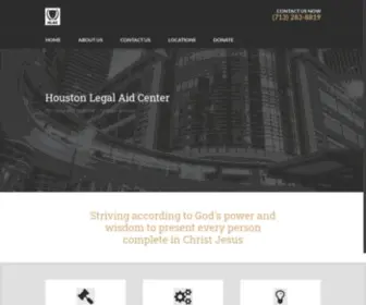 Houstonlegalaid.org(Houston Legal Aid Center) Screenshot