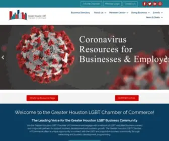 Houstonlgbtchamber.com(Greater Houston LGBT Chamber of Commerce) Screenshot