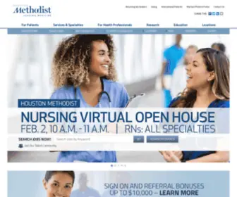 Houstonmethodistcareerevents.com(Hospital & Nursing Jobs in Houston) Screenshot