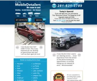 Houstonmobiledetailing.com(Auto Detailing Houston) Screenshot