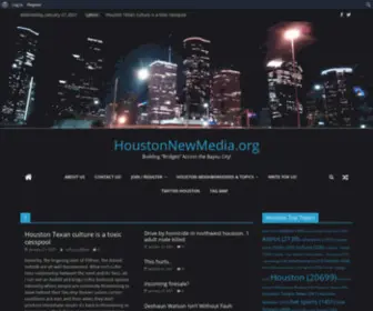 Houstonnewmedia.org(Building "Bridges" Across the Bayou City) Screenshot