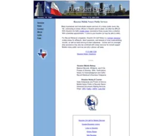 Houstonon-Call.com(Houston Mobile Notary Public Services) Screenshot