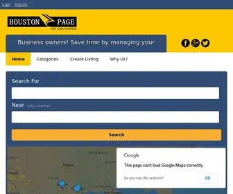 Houstonpage.net(Houston Page) Screenshot