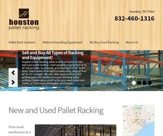 Houstonpalletracking.com(Houston's Top Seller of New & Used Quality Warehouse Pallet Racks) Screenshot