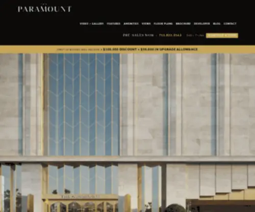 Houstonparamount.com(The Paramount) Screenshot