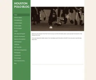 Houstonpolopost.com(HOUSTON POLO BLOG) Screenshot