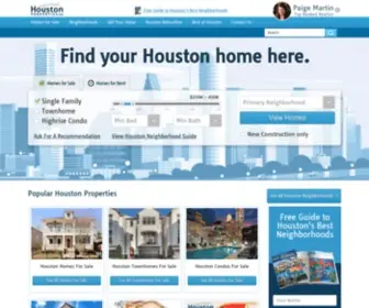 Houstonproperties.com(Houston TX Real Estate) Screenshot