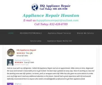 Houstonqualityappliancerepair.com(HQ Appliance Repair Service near Houston TX) Screenshot