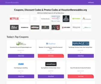 Houstonrenewables.org(Today's Best Coupons) Screenshot