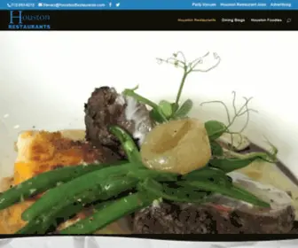 Houstonrestaurants.com(Houston Restaurants) Screenshot