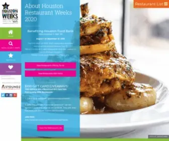 Houstonrestaurantweeks.com(Houston Restaurant Weeks) Screenshot