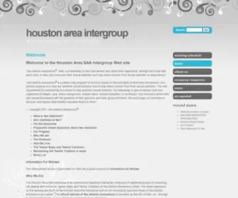Houstonsaa.org(Reaching out to the addict who still suffers) Screenshot