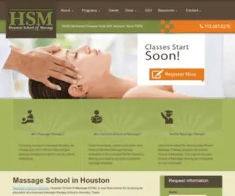 Houstonschoolofmassage.com(Massage School Houston) Screenshot