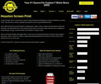 Houstonscreenprint.com(#1 Source For Custom T) Screenshot