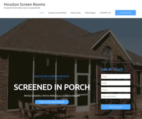 Houstonscreenroom.com(Houston Screen Rooms) Screenshot