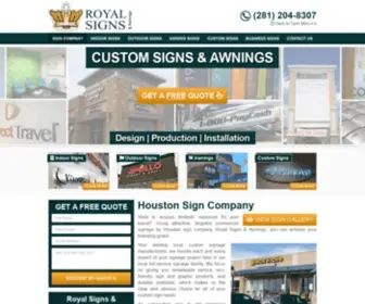 Houstonsignsandawnings.com(Best Sign Company Houston) Screenshot