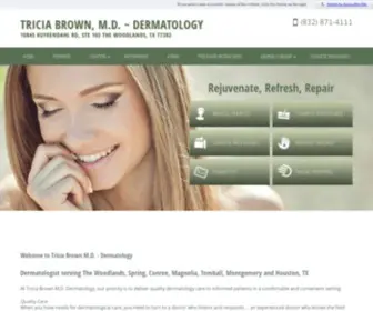 Houstonskincenter.com(Tricia Brown) Screenshot