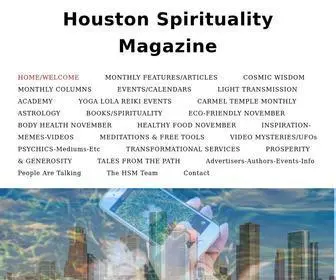 Houstonspirituality.com(Houston Spirituality Magazine) Screenshot